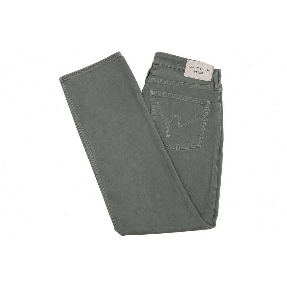 Citizens of Humanity Sid Straight Leg Olive Green Pants Mens 32 Made in USA